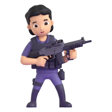 shooter character sticker