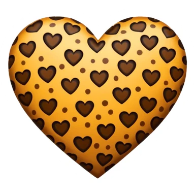 cuore leopardato sticker