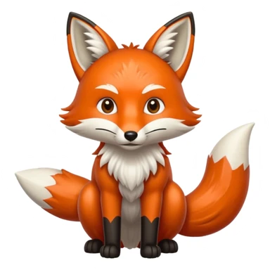 fox with seven tails sticker