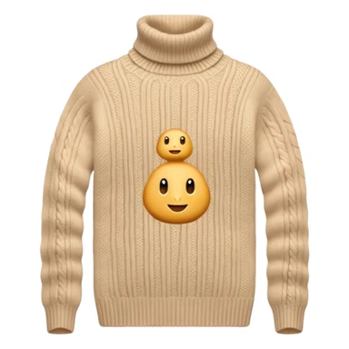beije turtleneck sweater sticker