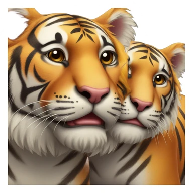 Tiger in love sticker