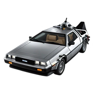 Delorean back to the future sticker