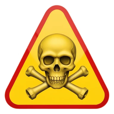 chemical weapons sign sticker