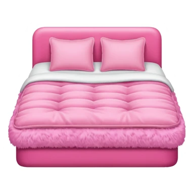 make a bed with very pink tones sticker