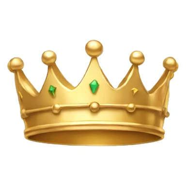 Simple gold crown with no jewels sticker