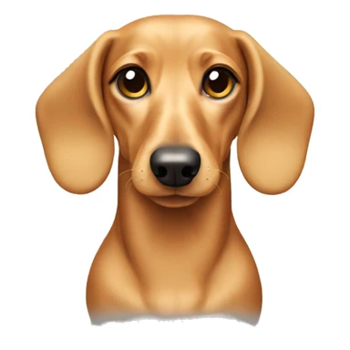 Blonde dachshund sticker