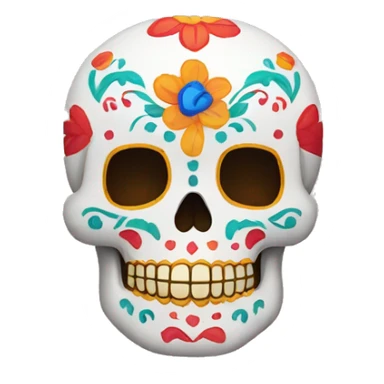 Calavera con color de Rusia sticker