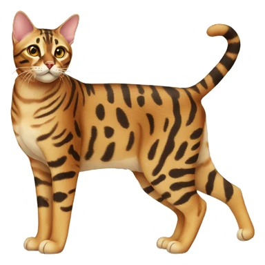 Bengal cat full-body sticker