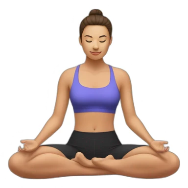 Youtubeur TK78, en train de faire du yoga sticker
