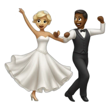 Wedding dance  sticker