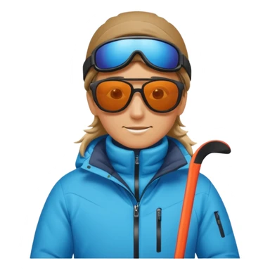 A person is skiing on the snow
person sticker