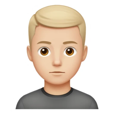 crew cut shorter hair sticker