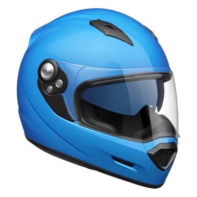 emoji capacete de moto azul (use a cor no HEX/HTML #1440FF) sticker