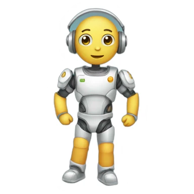chatbot full body cute sticker