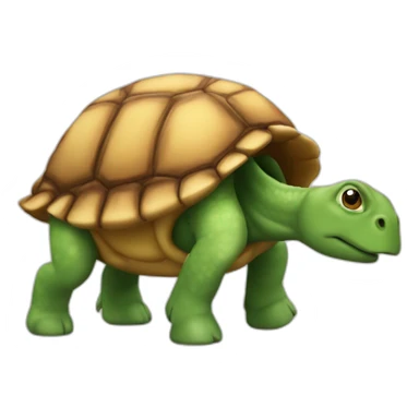 Tortue sur un rinoceros sticker