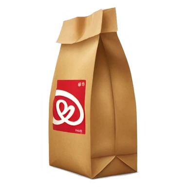 Arbys food bag sticker