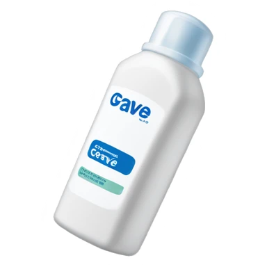 rectangular bottle foam cerave sticker