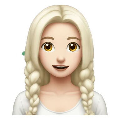 Christmas mood pale girl  sticker