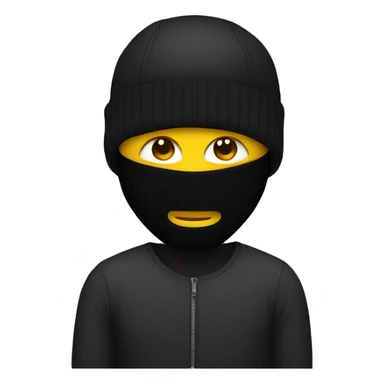  man with ski mask sticker