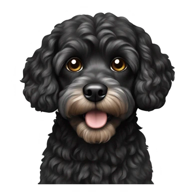 Black Cavapoo  sticker