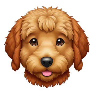 Golden doodle red brown sticker