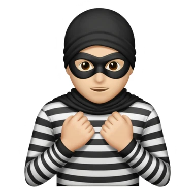 El emoji de un ladrón  sticker