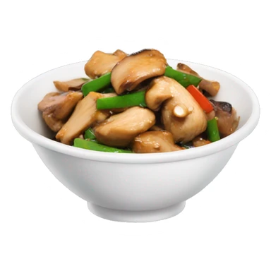 chinese chicken stir fry mushrooms sticker