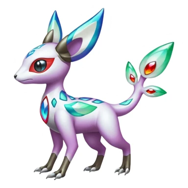 Shiny Colorful Vernid-Trico-Meloetta-Latias-Koraidon-Peppercat-Protogen-Pokémon-Digimon-Fakémon-fusion-hybrid-creature sticker