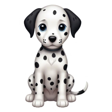 Dalmatian puppy sticker