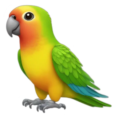 Parrot lovebird sticker