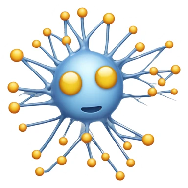 Neuronal network AI sticker