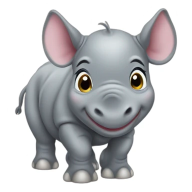 Baby Rhinoceros sticker