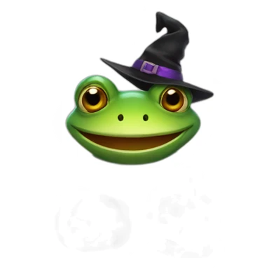 Halloween frog with pumpkin patch sticker
