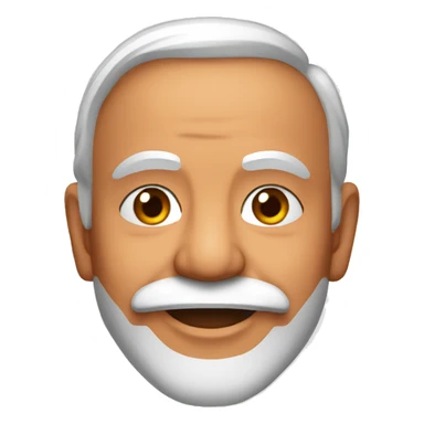 Narendra Modi wearing a ear ring sticker