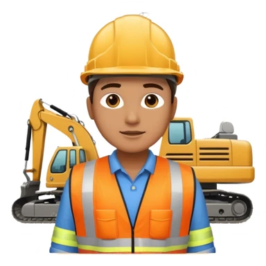 civil engineer at construction site sticker