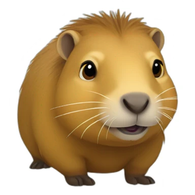 capybara in Hufflepuff sticker