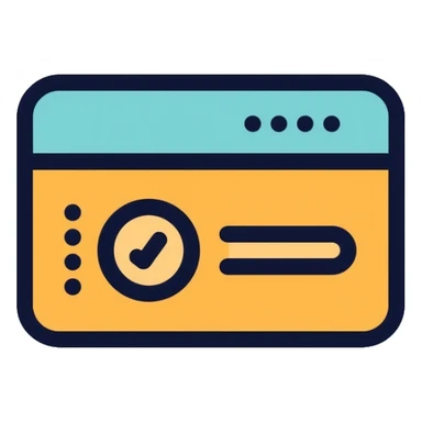 Hotel key card sticker