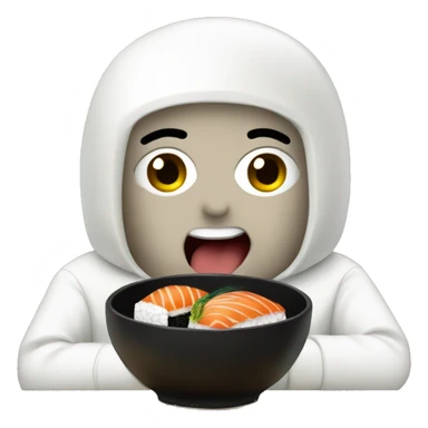 Escarabajo comiendo sushi sticker