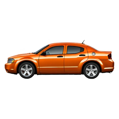 2008 Dodge avenger, sunset orange, 3.5L V6 sticker