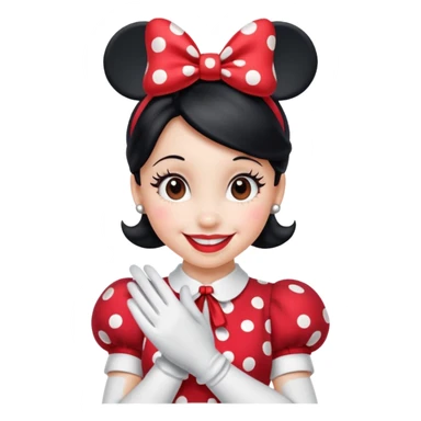 minnie mouse emoji sticker