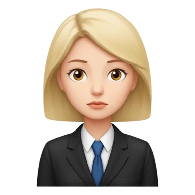 the woman in suits thinks about several people sticker