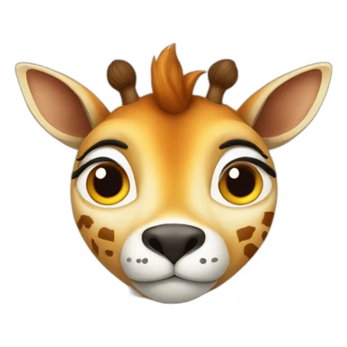 Girafe, chouette, renard blanc,mangouste, renard roux, lion, sticker