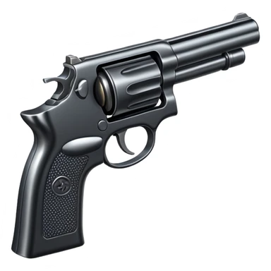 Realistic gun sticker