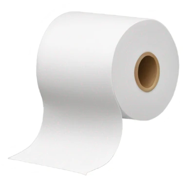 Toilet paper sticker