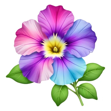 Pastel Rainbow Petunia sticker