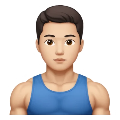 Koreli bir erkek ama çok yakışık lı ve kaslı sticker