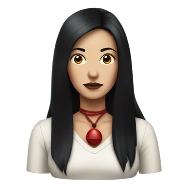 Head black widow woman sticker