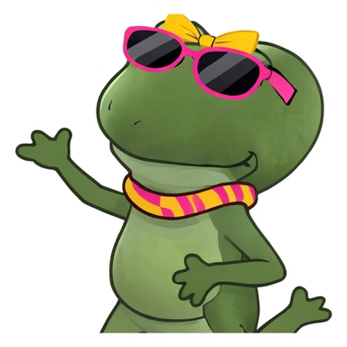 dancing 80s theme sticker