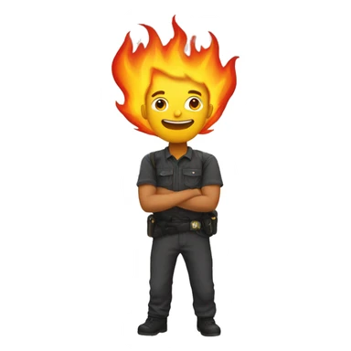 vigile del fuoco  sticker