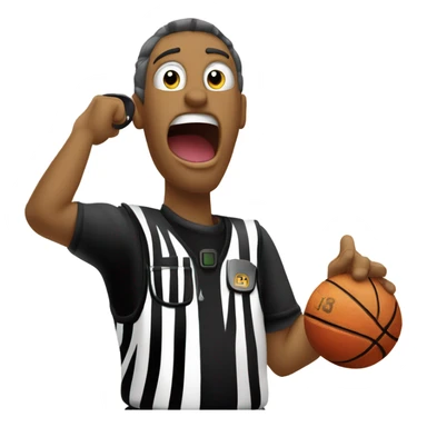 Zebras basketball referee. Cancel symbol overlay sticker